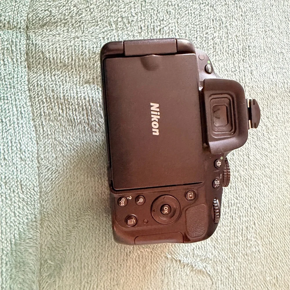 Nikon Black and Red DSLR Camera Body